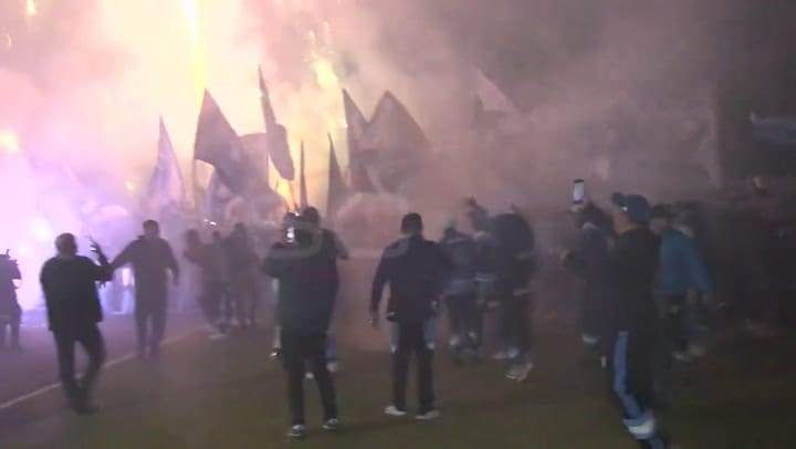El impresionante banderazo de los hinchas de Racing