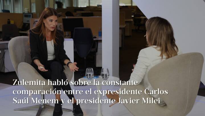 Milei y Menem. Zulemita: "Comparten la vocación de poner en pie al país”
