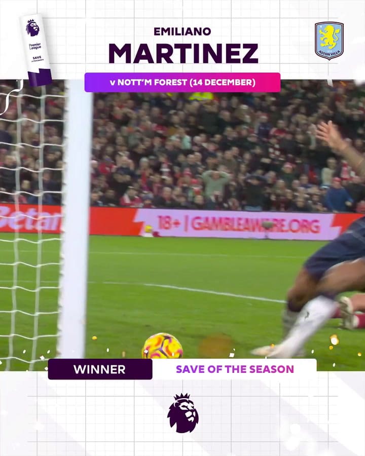 La monumental atajada de Dibu Martínez