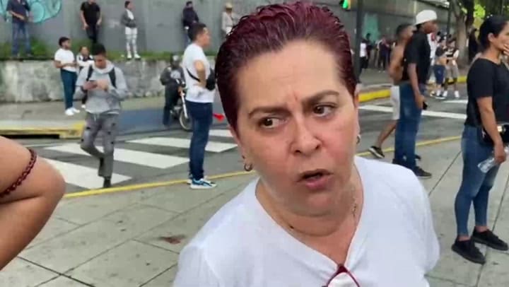 Protestante Cuenta La Represion