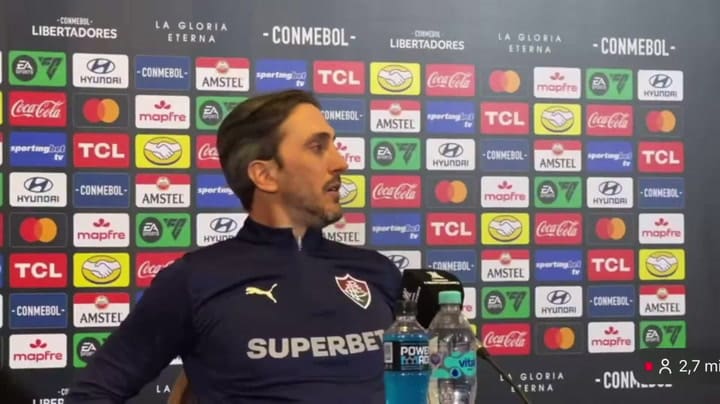 Luis Zubeldía y el cruce con un periodista post derrota con Fluminense en la Copa Libertadores
