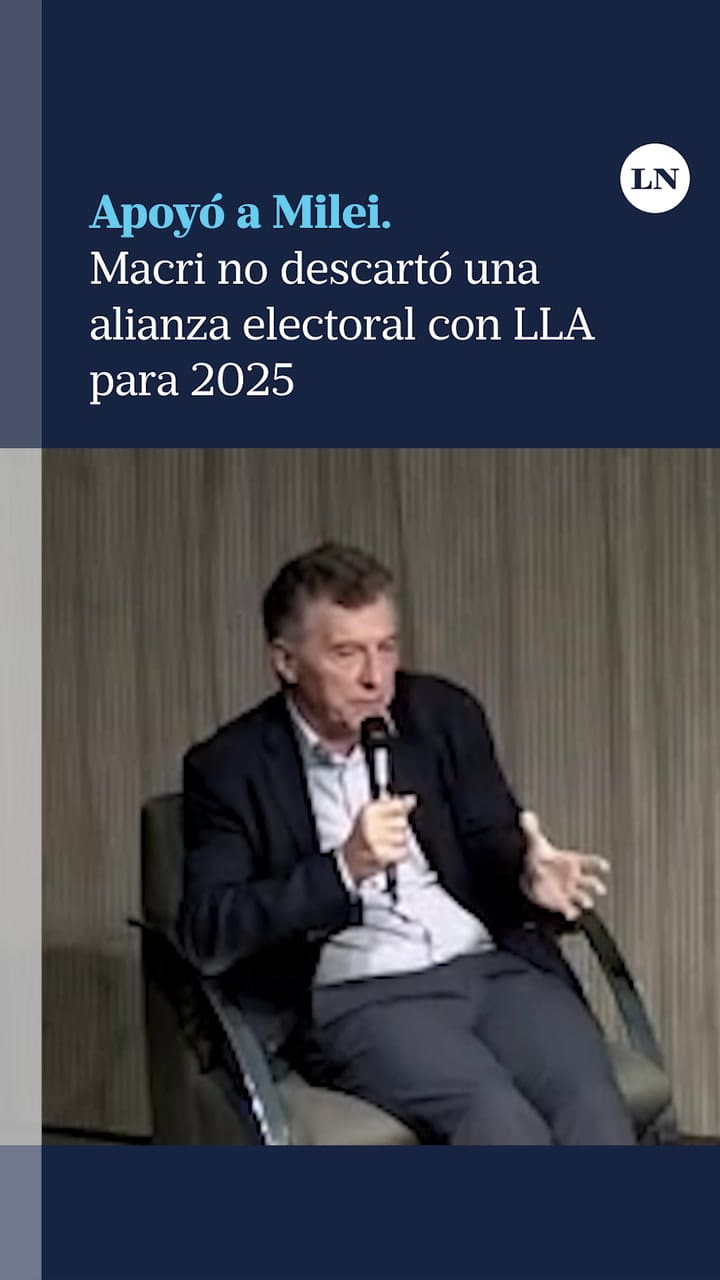 Macri no descartó una alianza electoral con LLA para 2025