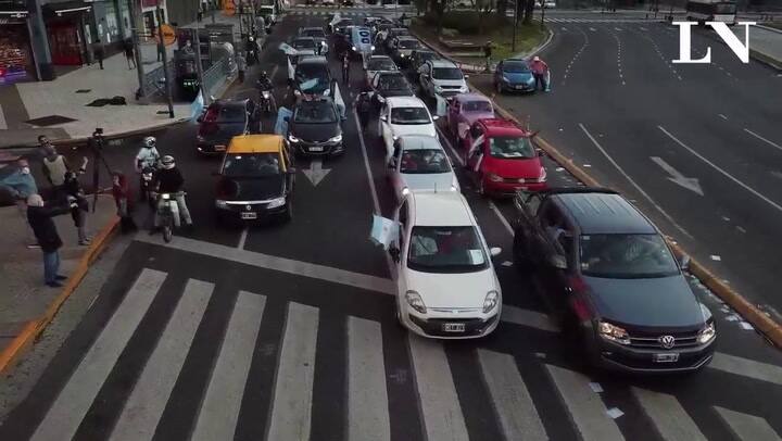 Festejos del 17 de octubre en el Obelisco