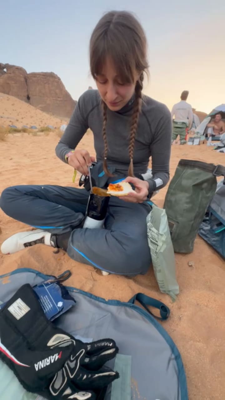 Así se alimentan en pleno desierto del Dakar