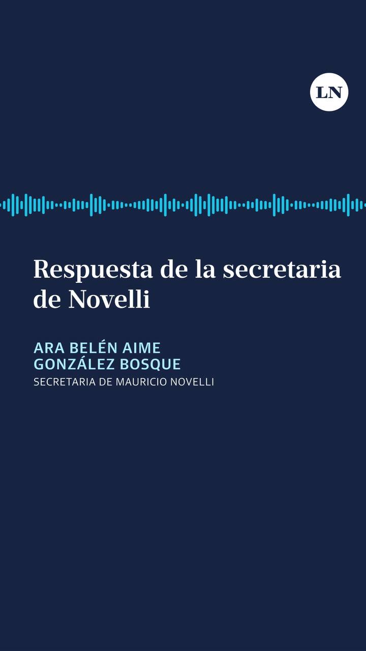 Respuesta de la secretaria de Novelli