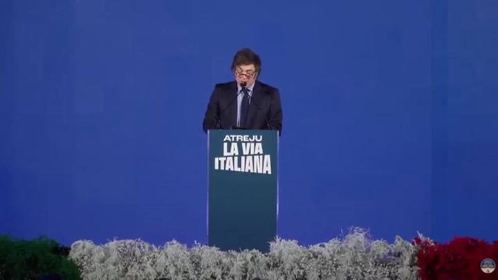 Milei, en Roma, contra Villarruel
