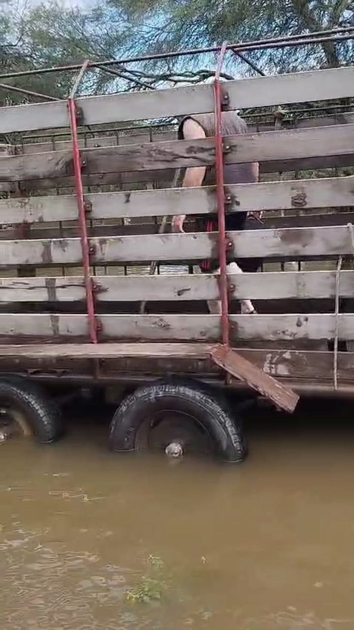 Inundaciones en campos del oeste formoseño