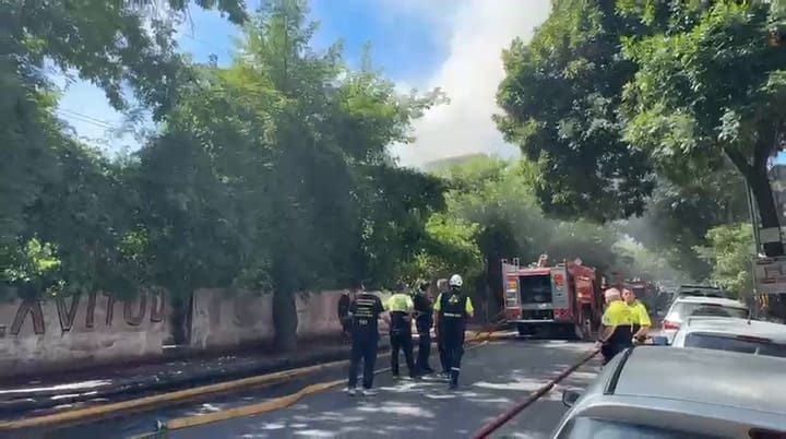 Incendio en La Boca