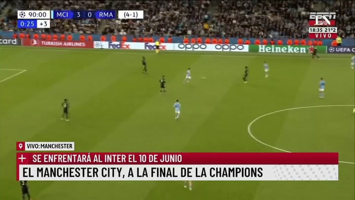 El Manchester City venció 4-0 al Real Madrid y pasó a la final
