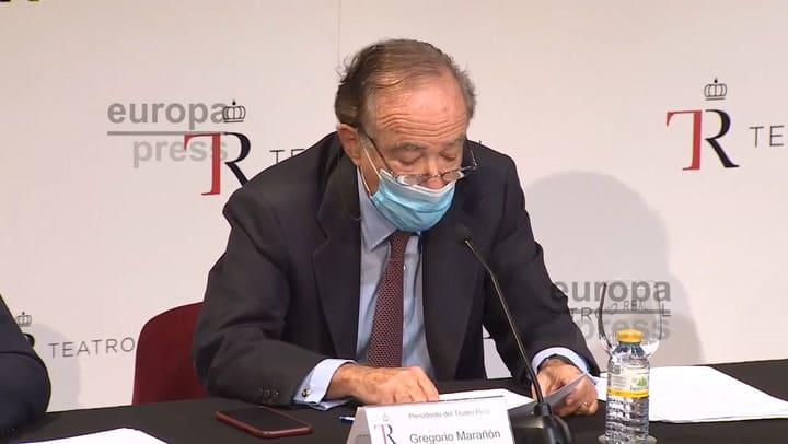 Gregorio Marañón, Presidente del Teatro Real, se expresó sobre las medidas de seguridad tomadas - Fu