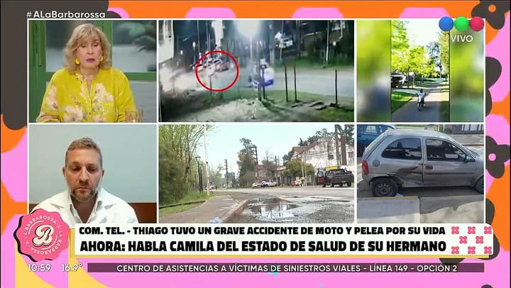 El llanto de Camila, la hermana de Thiago, en el programa de Georgina Barbarrosa