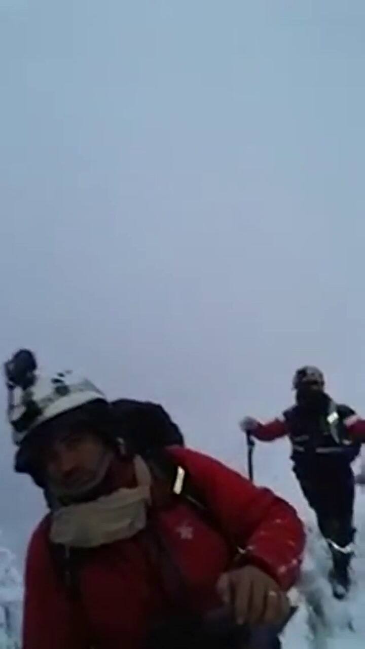 Los rescatistas celebran el día del bombero en la montaña - Fuente: Bomberos de Santa María, Catamar