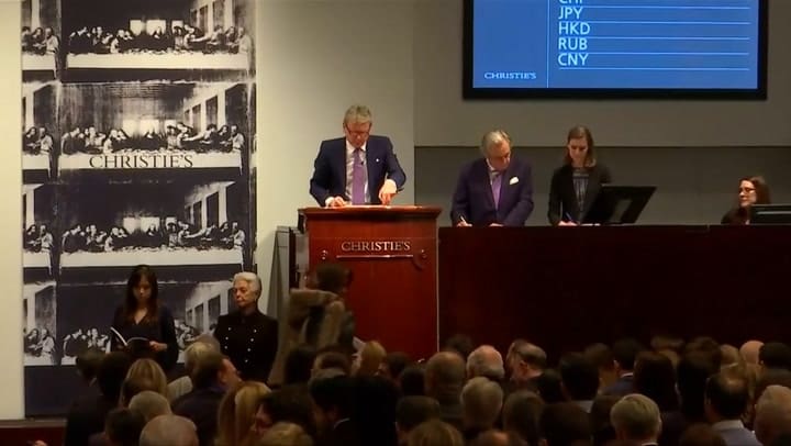 El golpe de martillo que anunció el final del remate