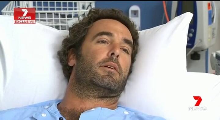 Habla el argentino que se peleó con un tiburón - Fuente: 7 news