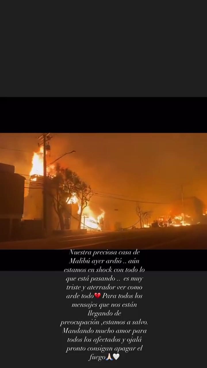 Así quedó la casa de Carlos Vela por los Incendios en California