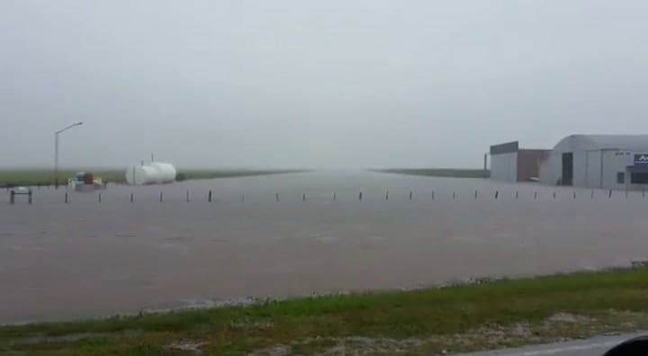 Fuertes lluvias en la zona de Las Lajitas, Salta