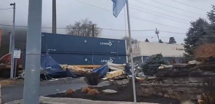 El conductor del camión logró bajar segundos antes del desastre