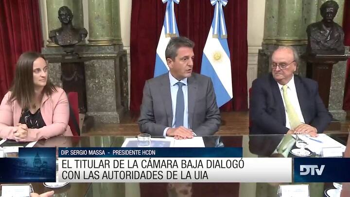 Dip. Sergio Massa con autoridades de la UIA