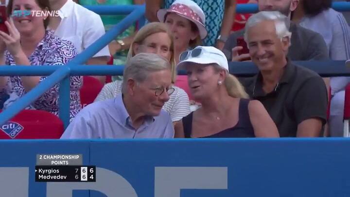 Cuando consultó dónde sacar, en Washington - Fuente: Tennis TV