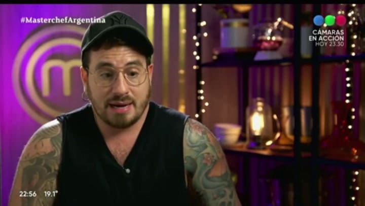 Germán Martitegui no quiso probar el plato de Fede Bal y el actor lo enfrentó - Fuente: Telefe