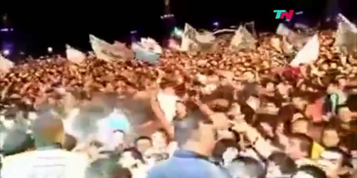 El momento de la tragedia en el show del Indio Solari