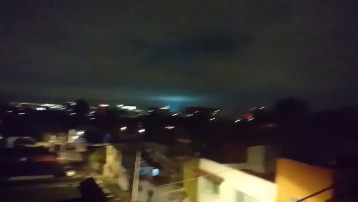 El cielo de México durante el sismo