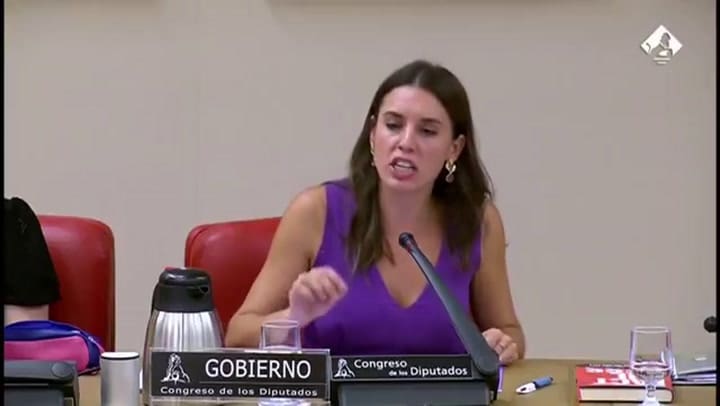 Irene Montero, en una declaración polémica