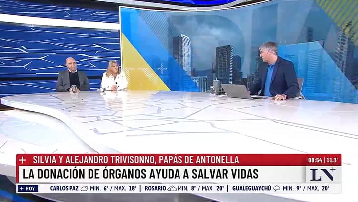 Silvia y Alejandro Trivisonno, padres de Antonella