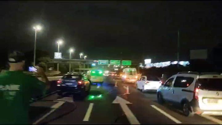 El SAME trabajó en el lugar y la Policía desvió el tránsito