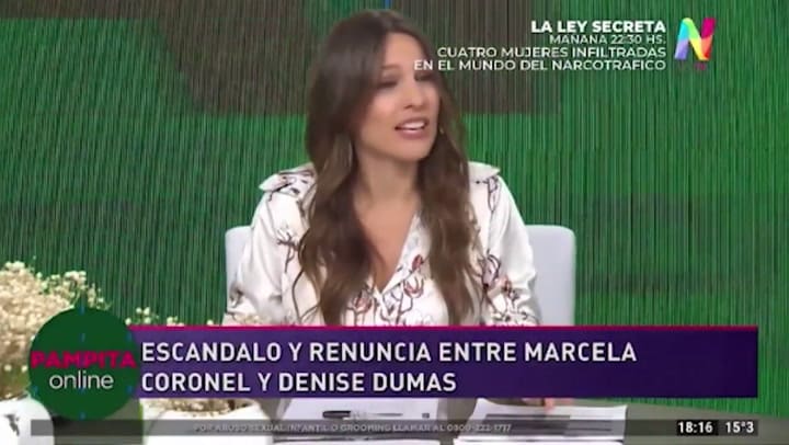 La irónia de Pampita por el debate entorno a su sueldo - Fuente: NET TV