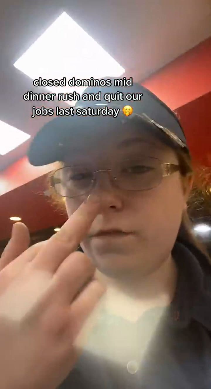 Una joven renunció a una pizzería en el pico de trabajo