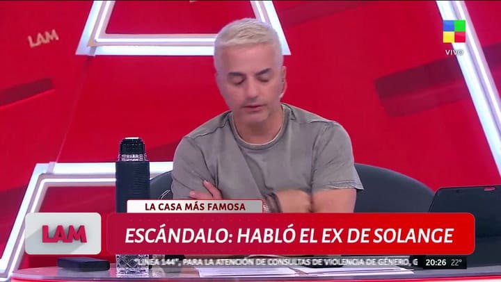 Lautaro Marchesini contó más detalles sobre el conflicto con Solange Abraham