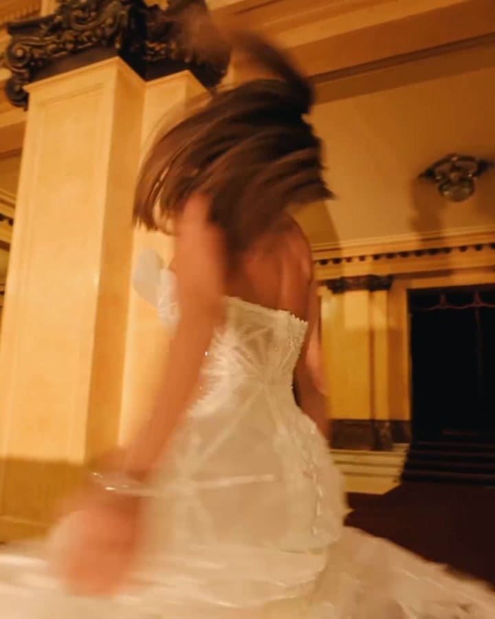 Pampita sorprendió al mostrarse en vestido de novia en medio de los rumores de romance con Martín Pepa