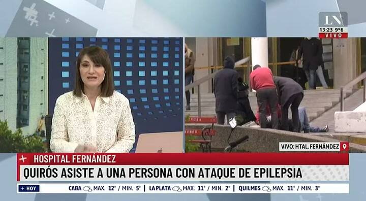 Fernán Quirós asiste a una persona que convulsionó