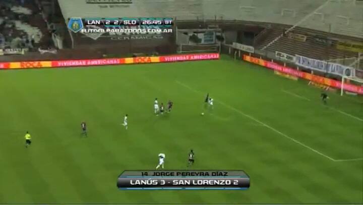 Los goles de Jorge Pereyra Díaz en su etapa en Lanús