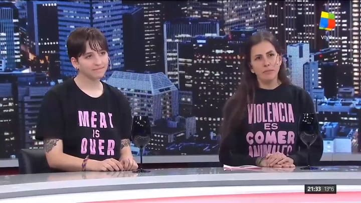 Tras la violencia en la Rural, activistas veganos y gauchos volvieron a cruzarse - Fuente: América