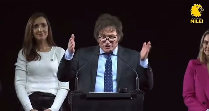 El discurso de Javier Milei tras los resultados de las PASO 2023