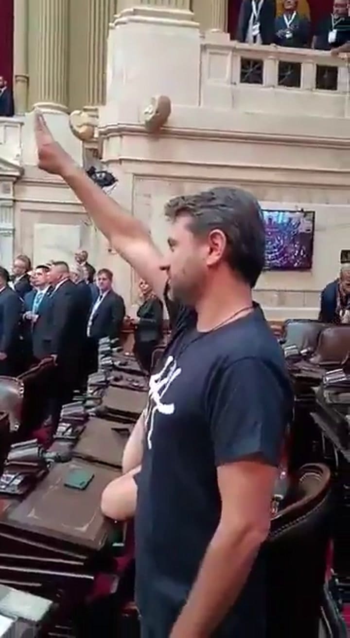El gesto de Grabois durante el discurso de Milei en el Congreso
