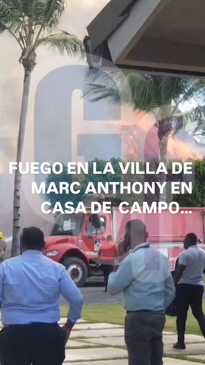 Arde En Llamas En Estos Momentos La Villa De #Marcanthony En #Casadecampo #Republicadominicana
