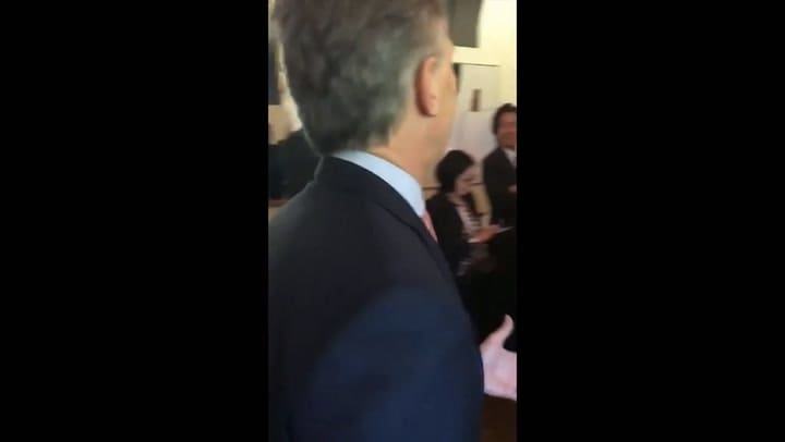 Mauricio Macri con Theresa May y otros líderes políticos en la cumbre del G7 - Fuente: Instagram