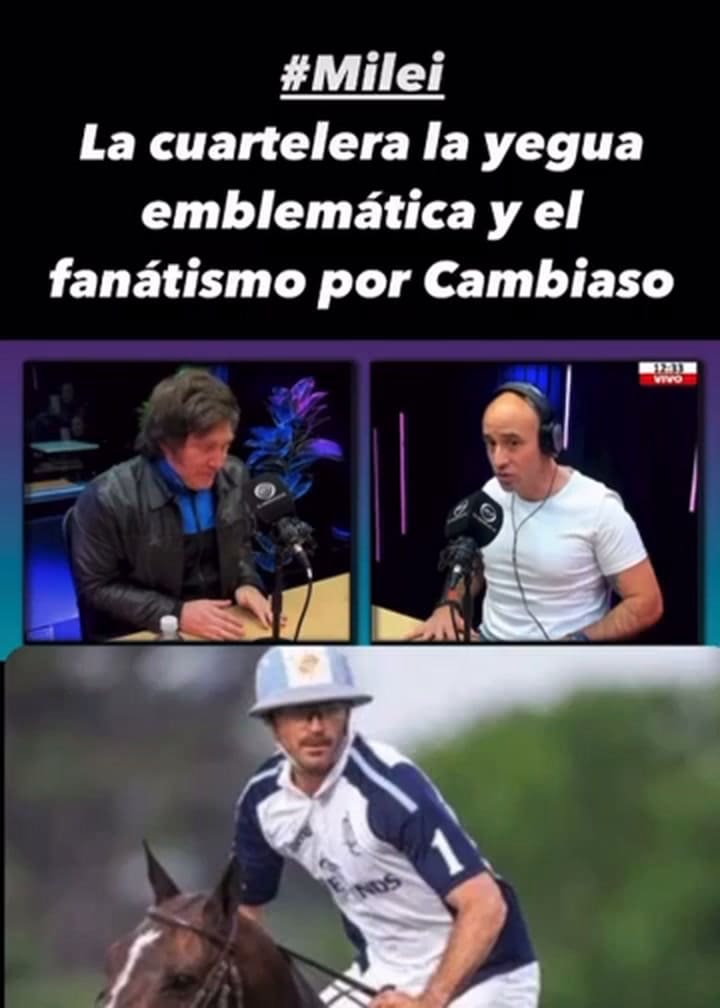 Milei Y La Yegua De Cambiaso Clonada #Clonacion # #Milei #Lalibertadavanza