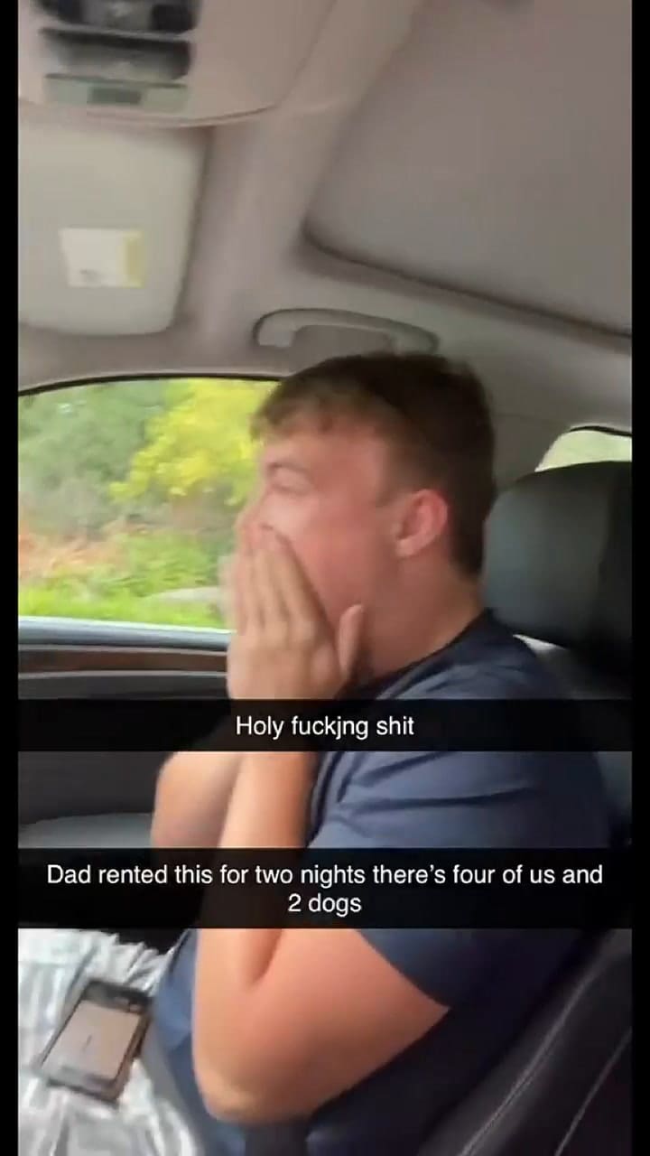 El momento en el que la familia llegó a la casa minúscula en Estados Unidos