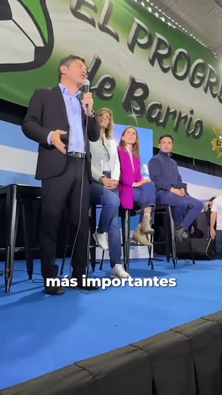 La emoción de Sergio Massa por el reconocimiento que le hizo Axel Kicillof durante una acto en Tigre