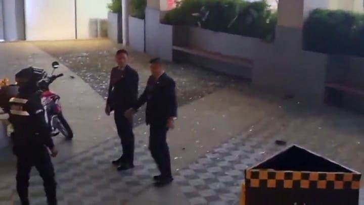 Los instantes posteriores a la explosión en Guayaquil