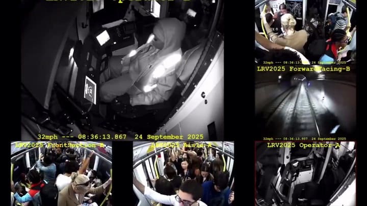 Así se vivió dentro del tren de San Francisco el descuido de la operadora