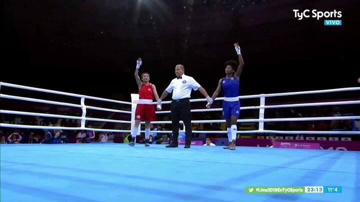 Leonela Sánchez gana la medalla de oro al derrotar a Jucielen Cerqueira - Fuente: TyC Sports