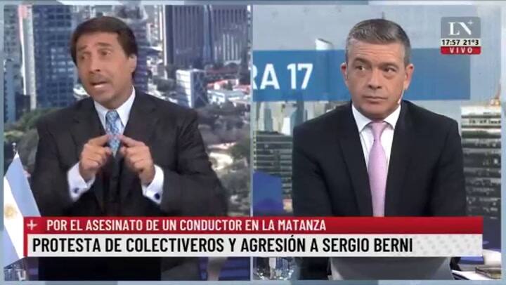 Feinmann tras la agresión a Berni: '¿Kicillof va a dar la cara o manda a su ministros para que se la rompan?'