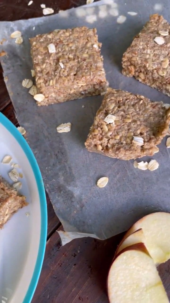 Receta de cuadraditos de avena