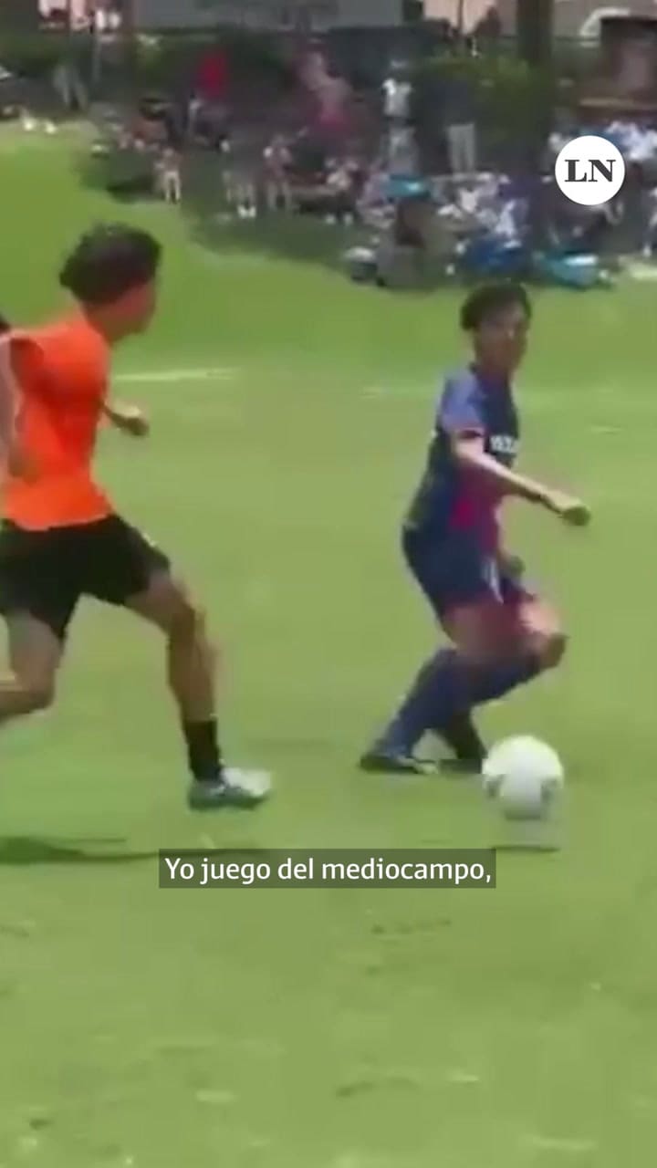 Tiago, el nieto futbolista de Alberto Olmedo