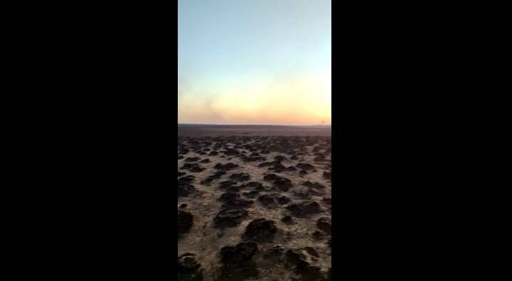 Campos incendiados de Mercedes corrientes